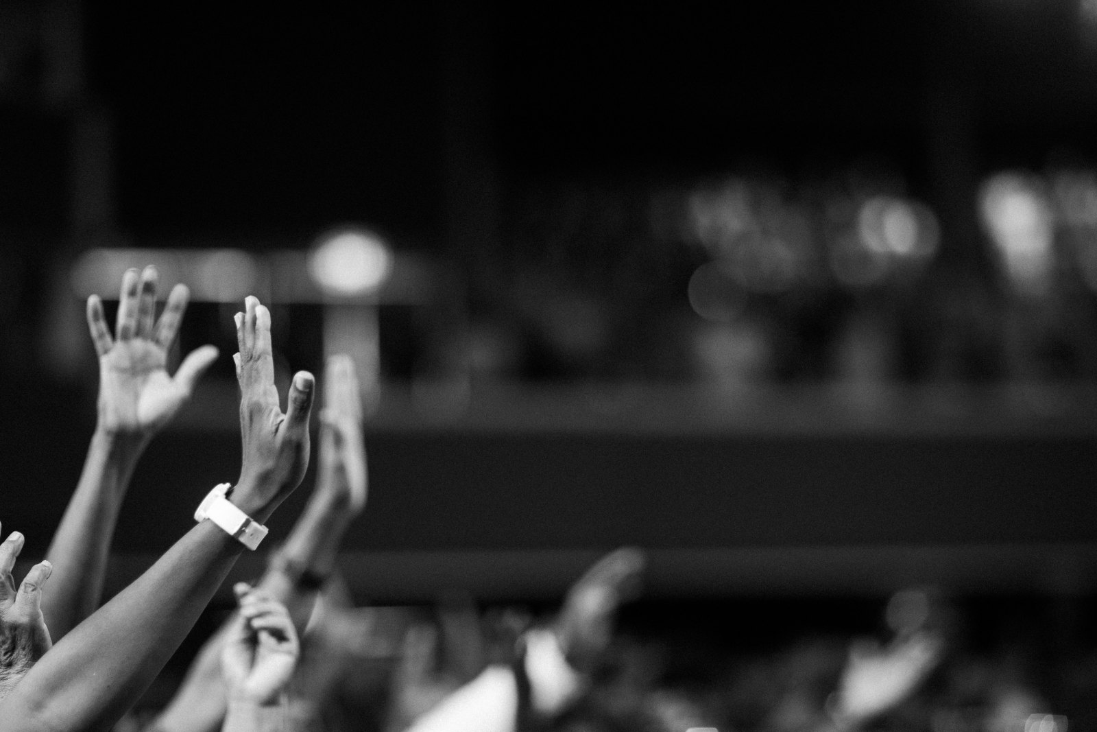 The congregation in worship